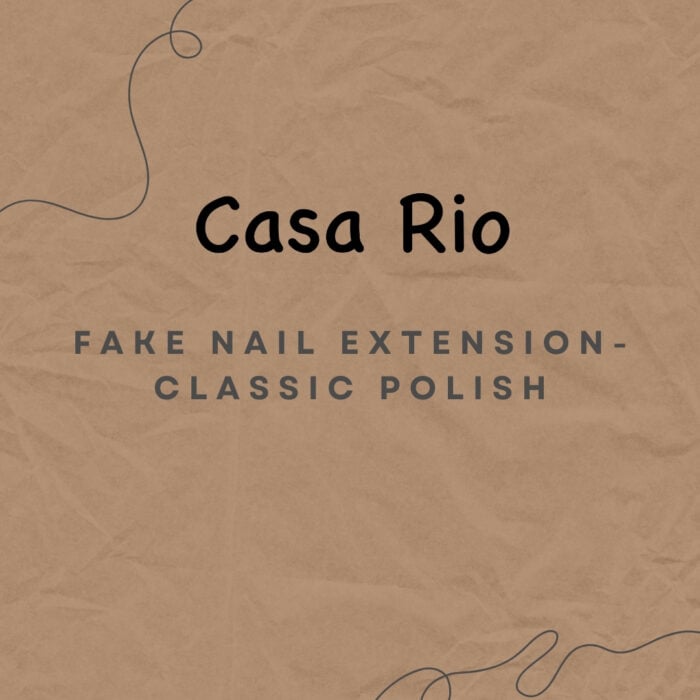 Fake Nail Extension and Classic Polish