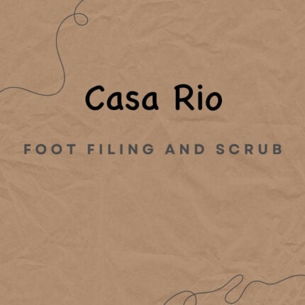 Foot Filing and Scrub service at Casa Rio Beauty Salon in JVC