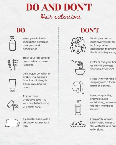 Aftercare Hair Extensions Aftercare Hair Extensions