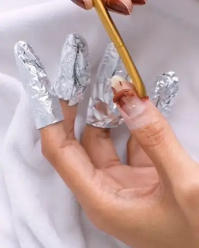 Gently Remove the Gel Polish
