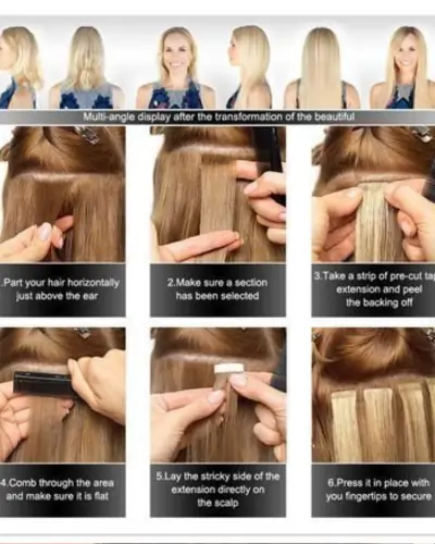 Hair Extension Process Hair Extension Process