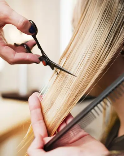 How to Cut Your Own Hair Woman with Scissors