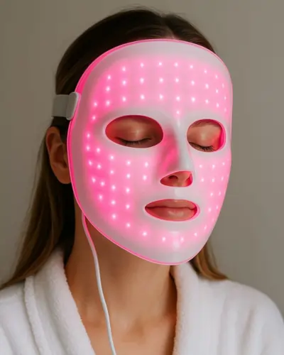 LED Therapy – Red (anti-aging), blue (acne)​