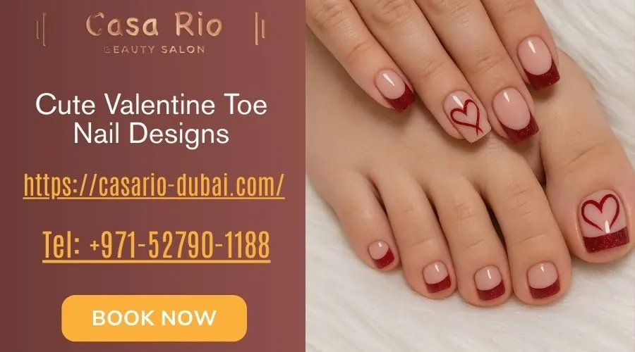 Cute Valentine Toe Nail Designs