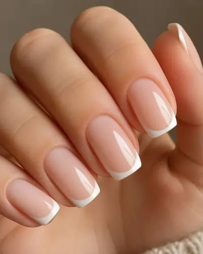 Simple Gel Nail Designs French Tip